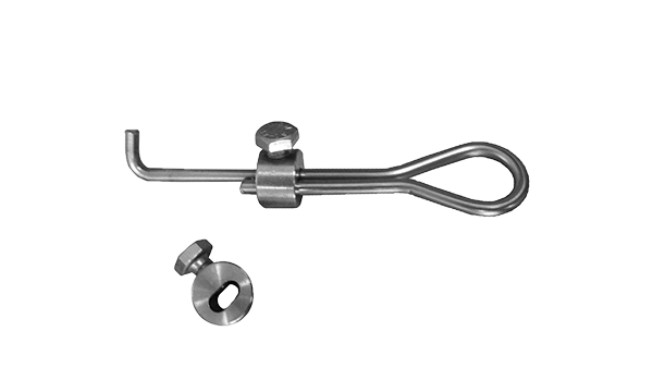 MTS-AW Kit de montaje para barra de tracción de acero inoxidable AeroWing en EGM